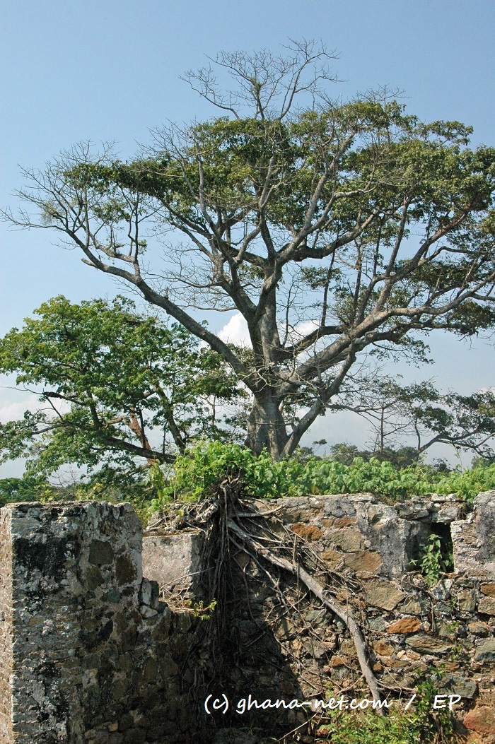 Inside walls of Fort Batenstein